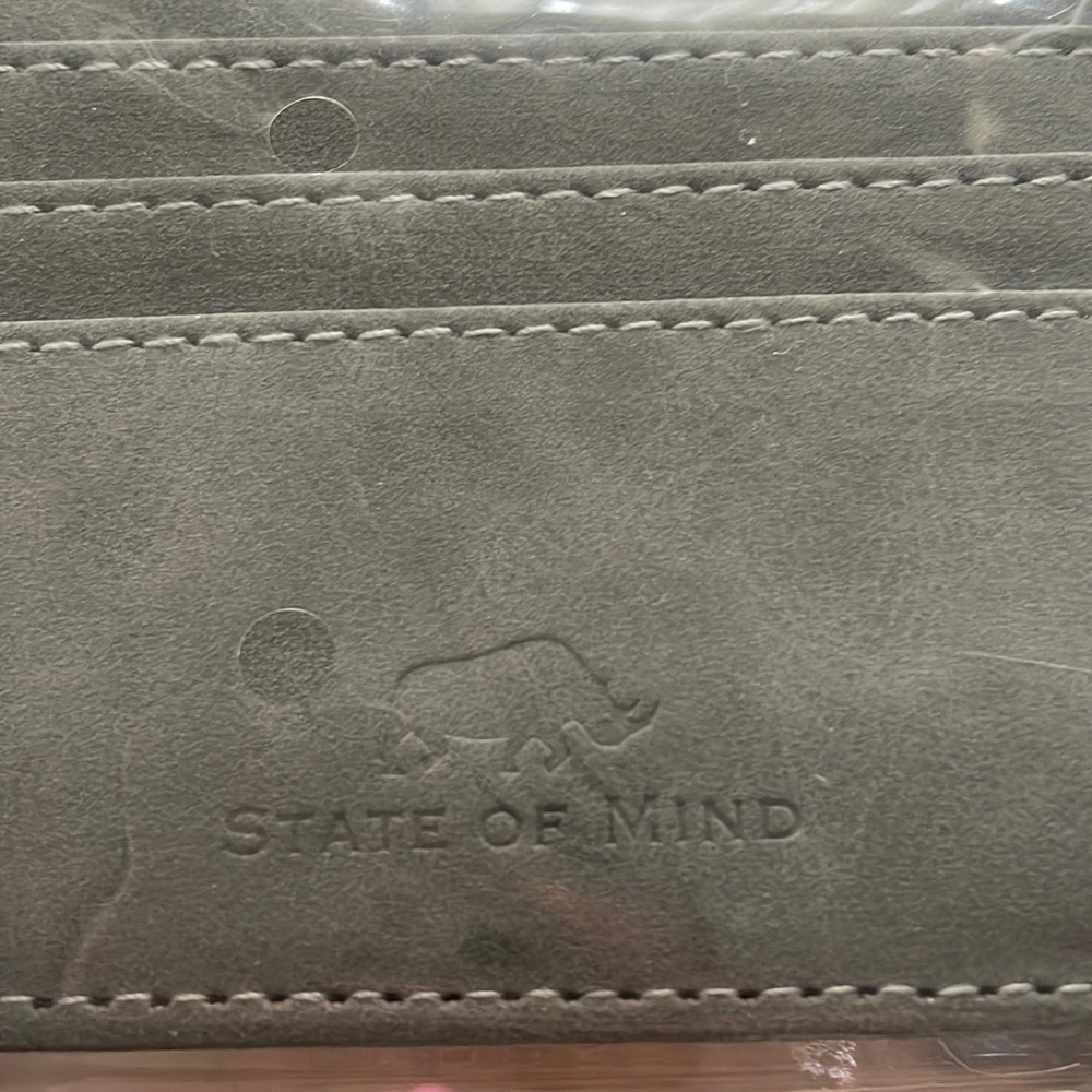 State of Mind Vegan Leather Card Case Wallet